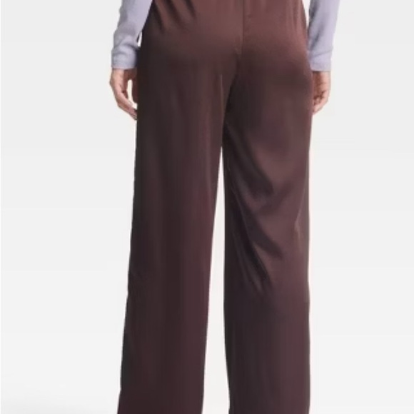Target Brown Satin Pants - Picture 2 of 3